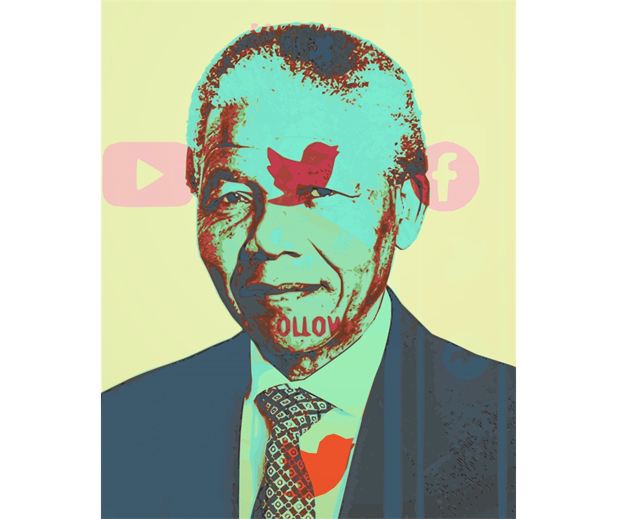 Nelson Mandela, between facebook and twitter 1