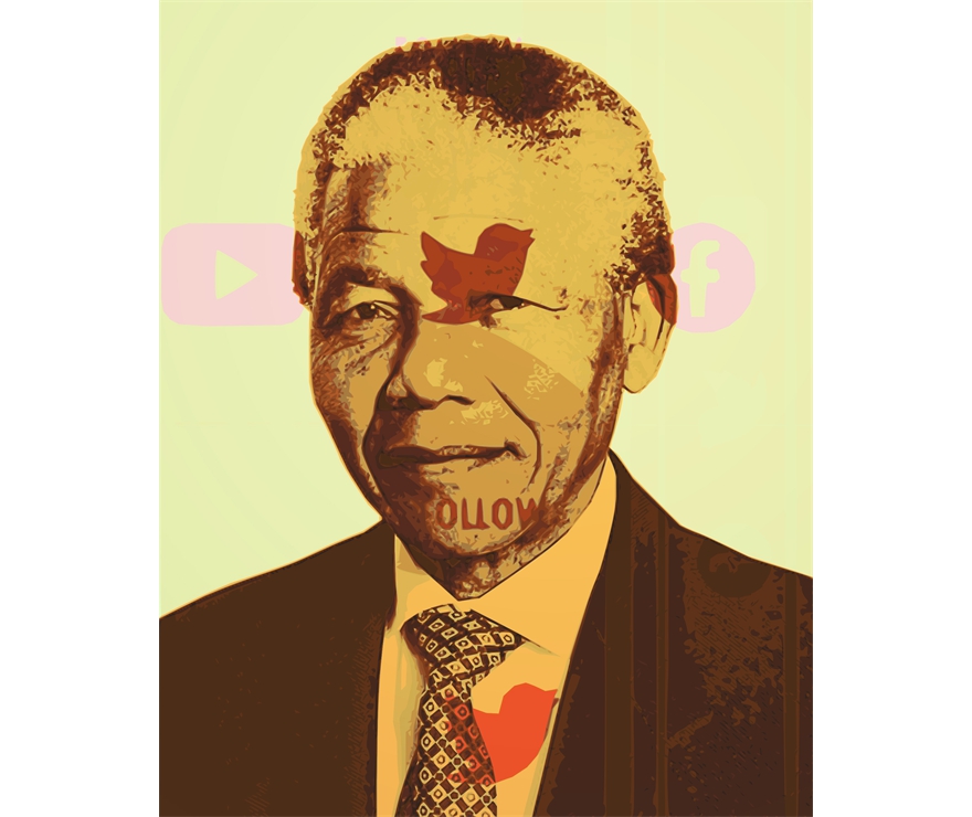 Nelson Mandela, between facebook and twitter 2