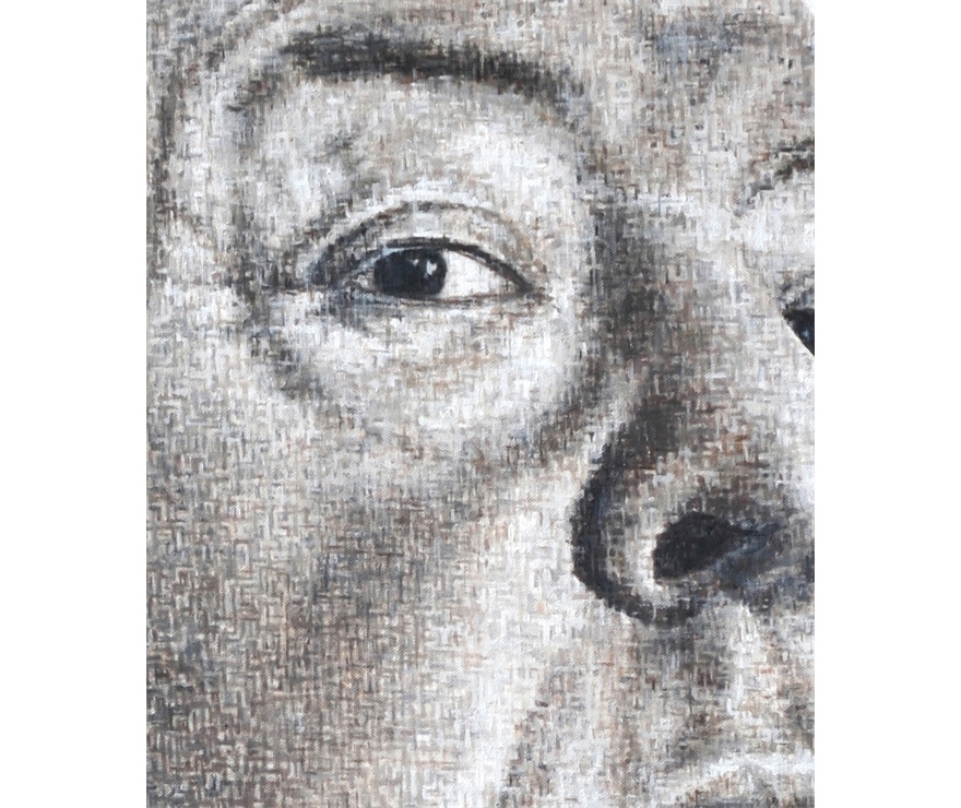 Alfred, 100x120 cm, detail